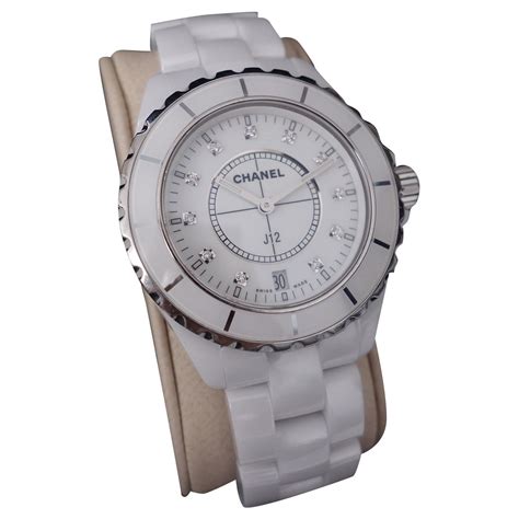 montre chanel femme ceramique blanche|Montres Chanel d'occasion .